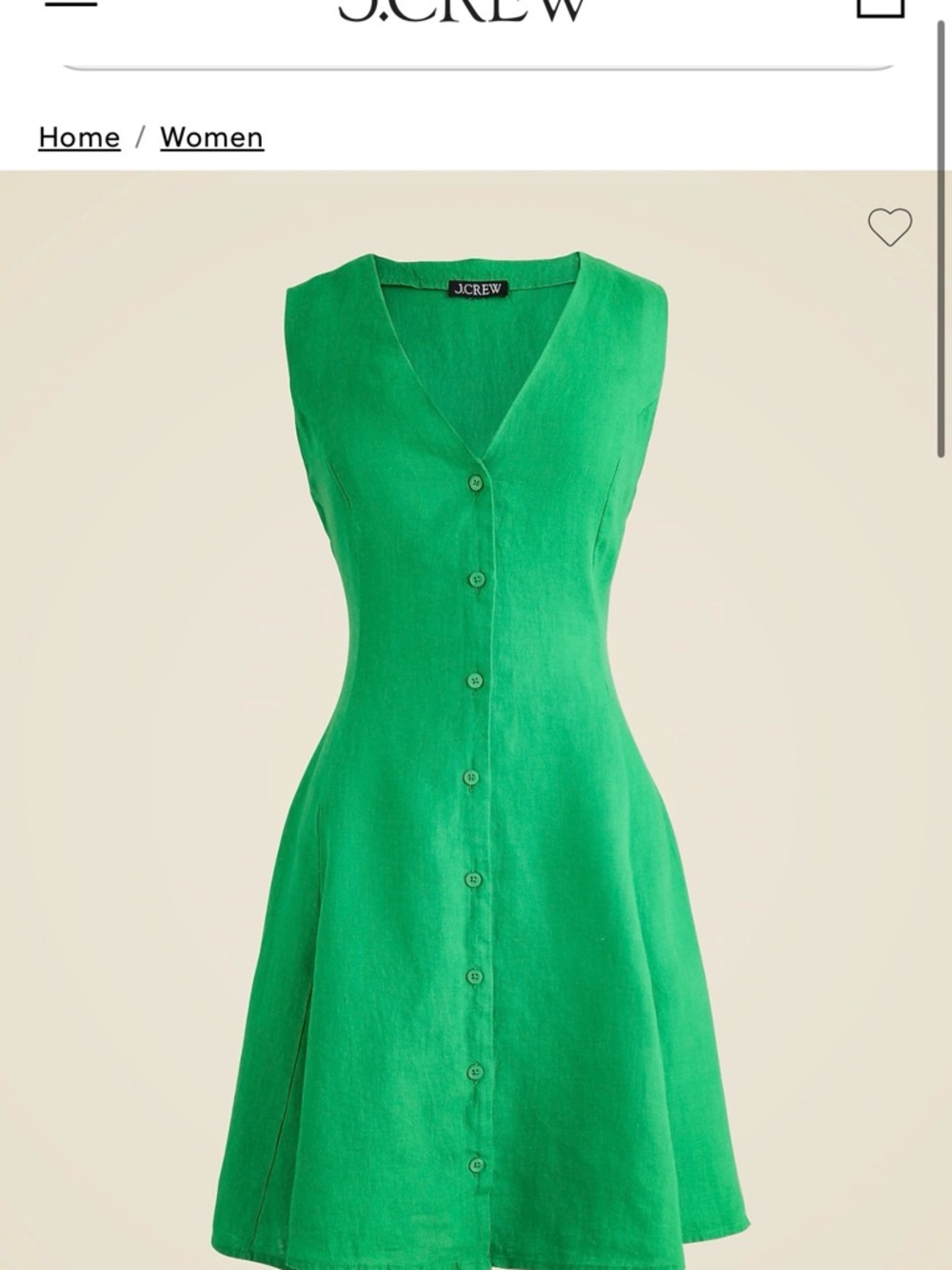 J. Crew Linen Mini Dress